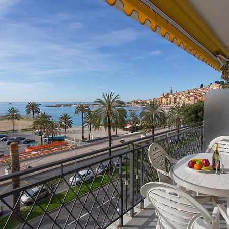 Studio Climatise Avec Terrasse Face Mer A Menton - Fr-1-196-208 Luaran gambar