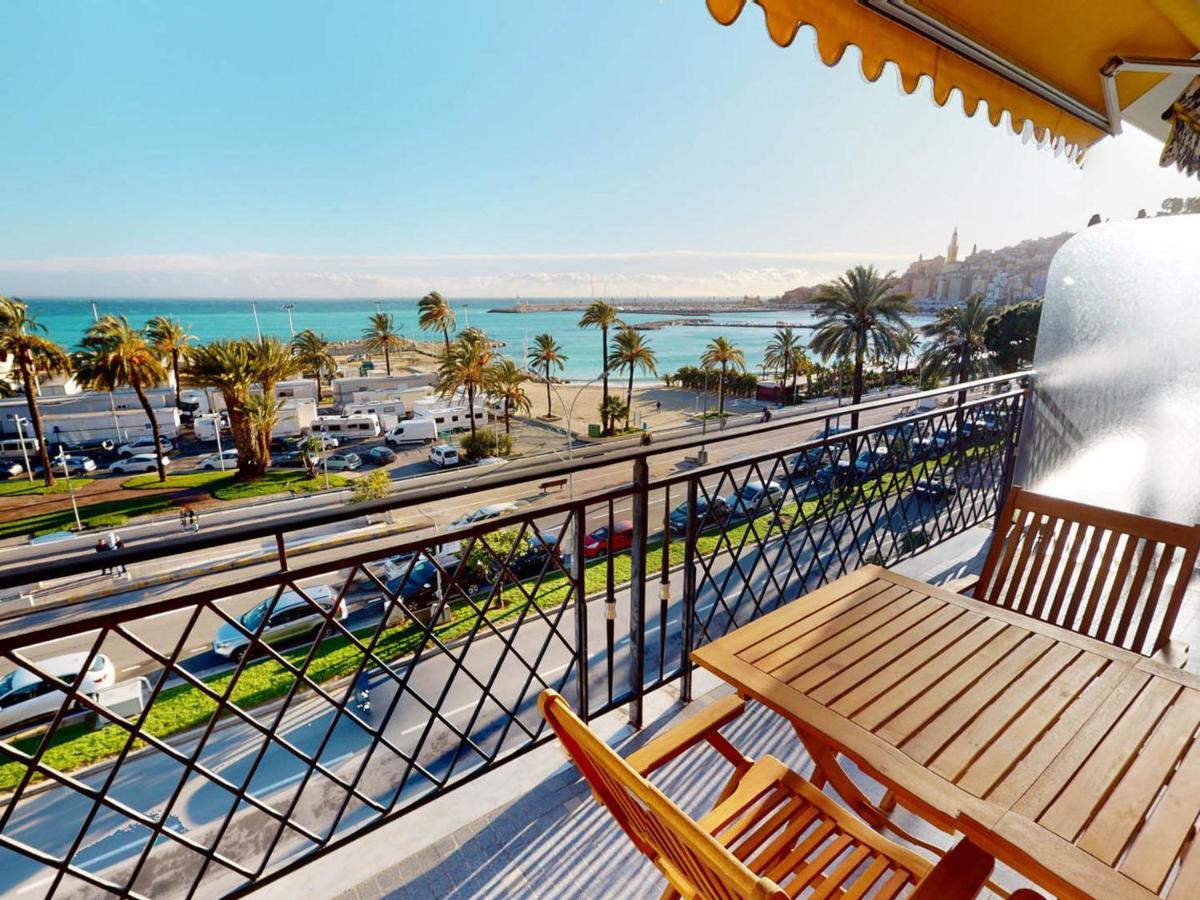 Studio Climatise Avec Terrasse Face Mer A Menton - Fr-1-196-208 Luaran gambar