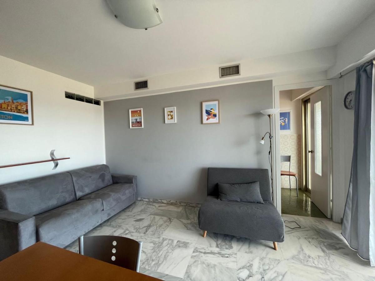 Studio Climatise Avec Terrasse Face Mer A Menton - Fr-1-196-208 Luaran gambar