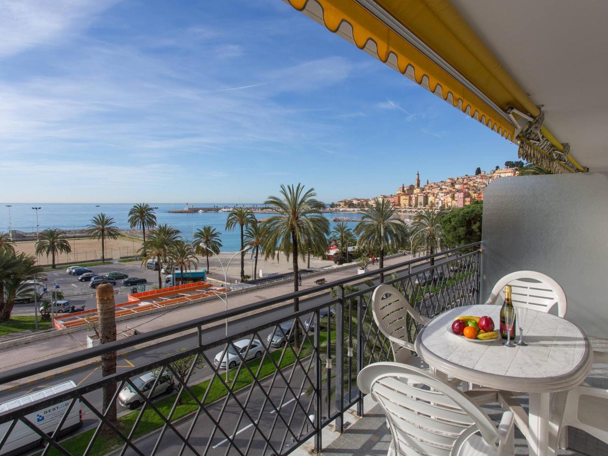 Studio Climatise Avec Terrasse Face Mer A Menton - Fr-1-196-208 Luaran gambar